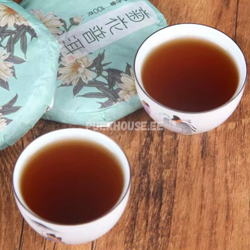 Пуэр шу с хризантемой, 100гр